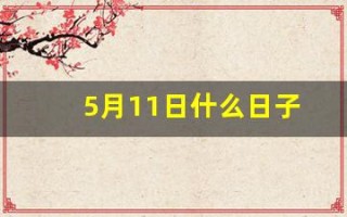 5月11日什么日子(5月11日什么日子拉警报)