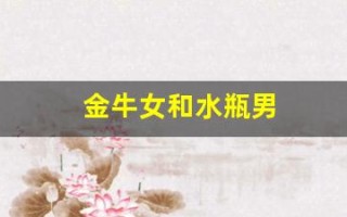 金牛女和水瓶男(金牛女和水瓶男真的不能在一起吗)