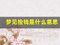 梦见捡钱是什么意思(梦见捡钱什么意思)