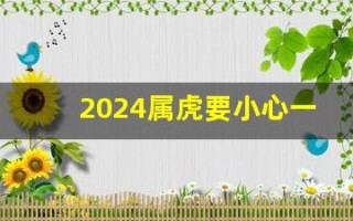 2024属虎要小心一个人(属虎2024年)