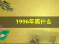 1996年属什么(1996年属什么今年多大)