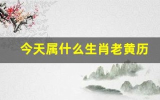 今天属什么生肖老黄历(今天属什么生肖老黄历属什么)
