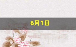 6月1日(6月1日到7月1日一共有多少天)