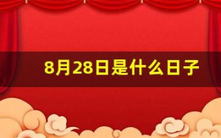 8月28日是什么日子(8月28日是什么日子为什么默哀)