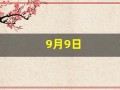 9月9日(9月9日忆山东兄弟怎么背)
