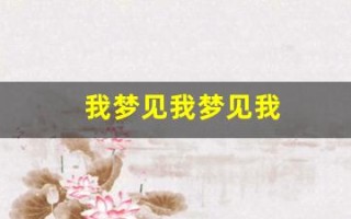 我梦见我梦见我(我梦见我梦见我表达什么意思)
