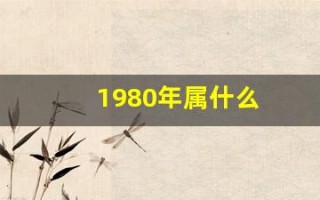 1980年属什么(1982年属什么)