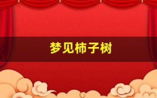 梦见柿子树(梦见柿子树上挂满了红红的柿子)