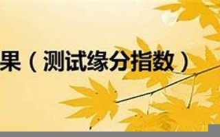 缘分指数测试(缘分测试app)