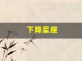 下降星座(下降星座怎么看)