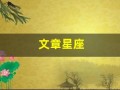 文章星座(星座分析)