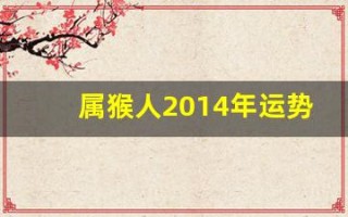 属猴人2014年运势(属猴人2025年全年运势详解)
