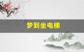 梦到坐电梯(梦到坐电梯飞速上升飞出楼顶)