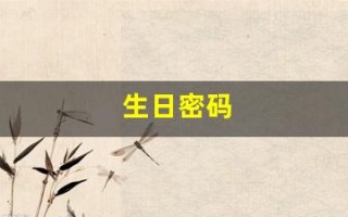 生日密码(阿瑞斯病毒2娜娜生日密码)