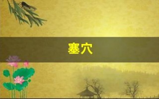 塞穴(塞窑赋朗诵)