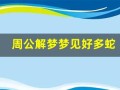 周公解梦梦见好多蛇(周公解梦梦见好多蛇是什么预兆)