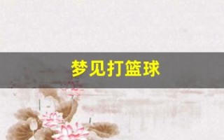 梦见打篮球(梦见打篮球投篮投中了)