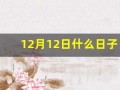 12月12日什么日子(12.12日什么日子)
