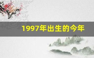 1997年出生的今年多大了(1997年出生的今年多大了属什么)