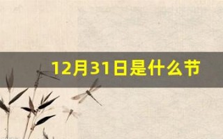 12月31日是什么节日(12月31日是什么节日纪念日)
