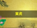 寅虎(寅虎是读yin还是yan)