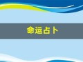 命运占卜(命运占卜免费)