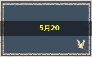 5月20(5月20号)