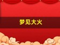 梦见大火(梦见大火烧房子是什么兆头)