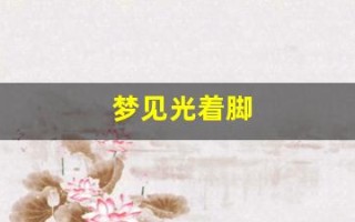 梦见光着脚(梦见光着脚在地上走)