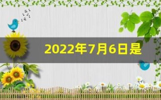 2022年7月6日是什么日子(2021年7月6日是吉日吗)